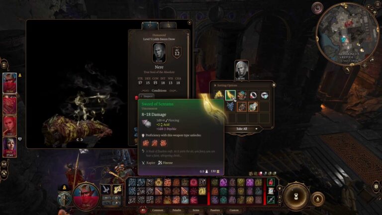 Come ottenere la Spada delle Urla in Baldur's Gate 3
