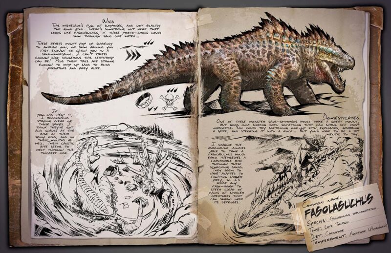 Dossier Fasolasuchus - Nuovi dinosauri e creature in ARK Survival Ascended