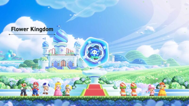 Super Mario Bros. Meravigliosa ambientazione del Regno dei Fiori Nintendo