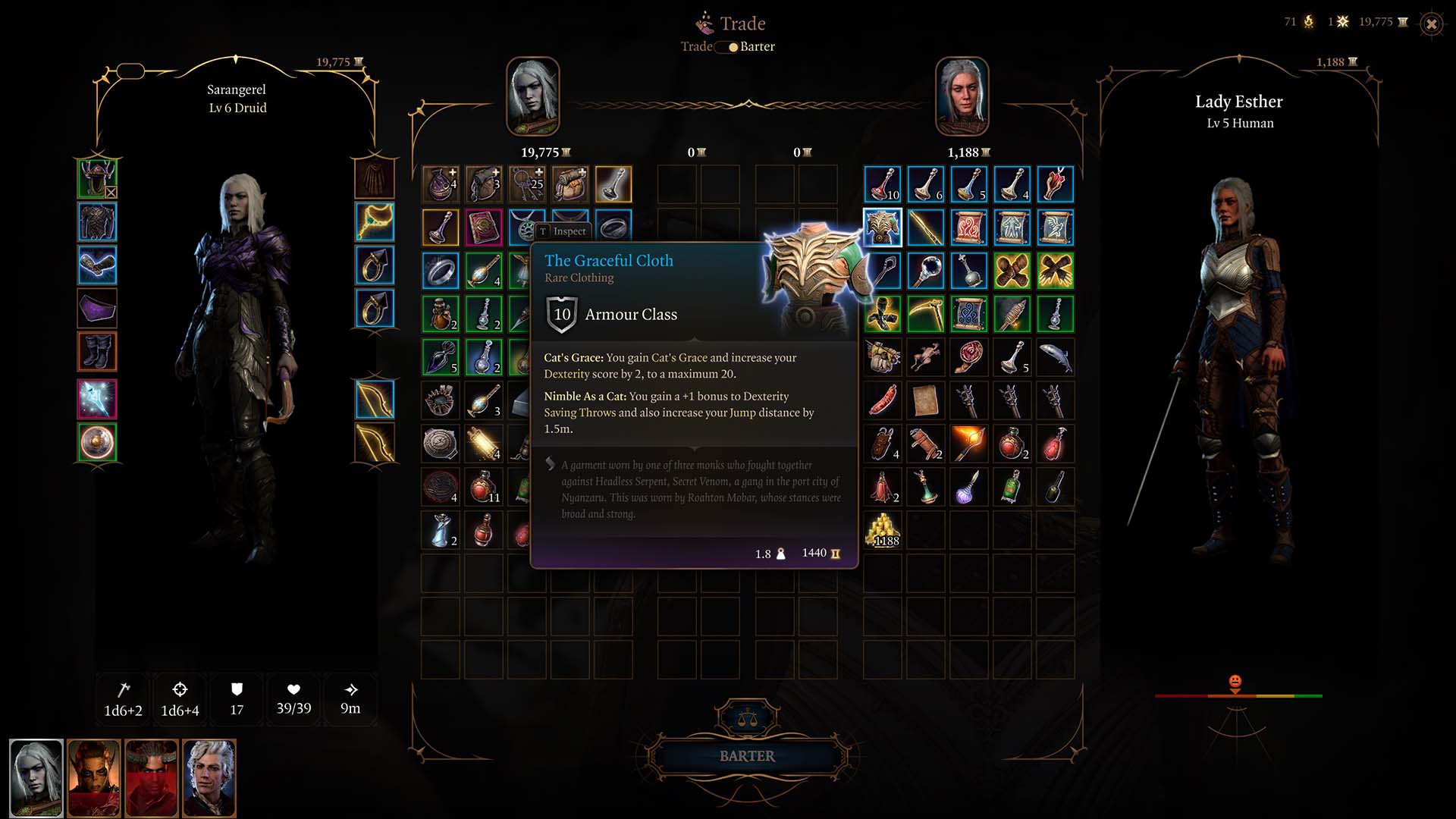 Come ottenere l'elegante stoffa in Baldur's Gate 3