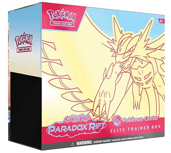 Pokemon Paradox Rift Pokemon Center Elite Trainer Box Esclusiva Luna Ruggente