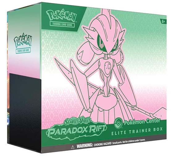 Pokemon Paradox Rift Pokemon Center Elite Trainer Box Esclusivo Iron Valiant