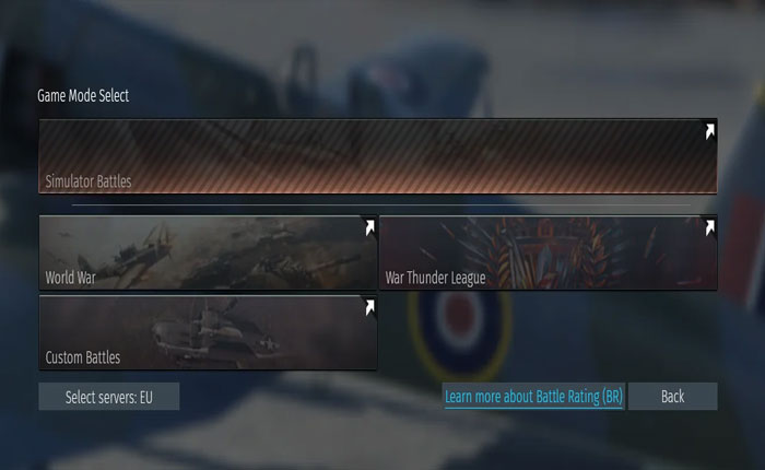 War Thunder Game Mode Error