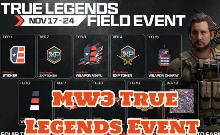 L'evento True Legends di MW 3 non viene visualizzato 