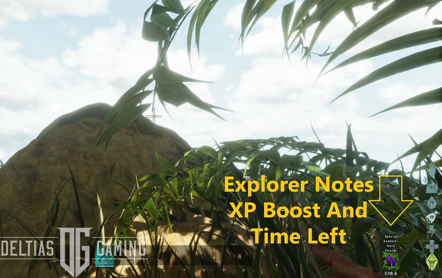Ark Survival Asceso Explorer Note XP Boost Icona e timer