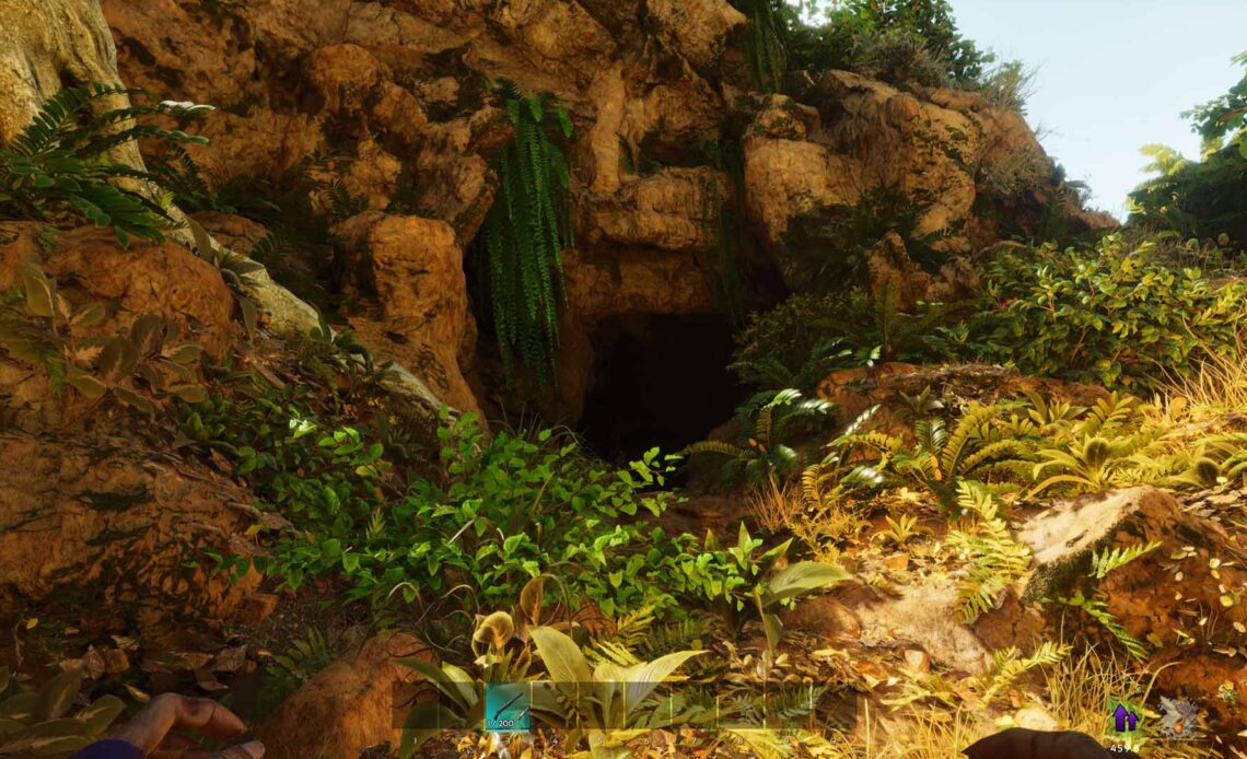 Ark Survival Ascended Explorer Notes inside the cave - Cave Entrance