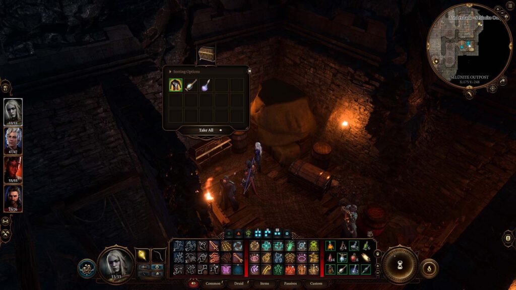 Luminous Armour in the chest in the Selunite Outpost - Baldur