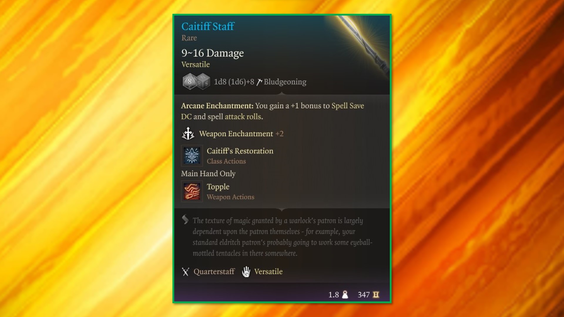 Come ottenere lo staff del Caitiff in Baldur's Gate 3