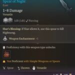 Spear of Night Baldur