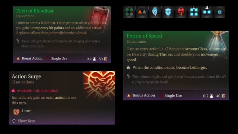 Additional Actions - Baldur