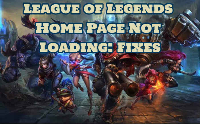 League of Legends Home Page Not Loading