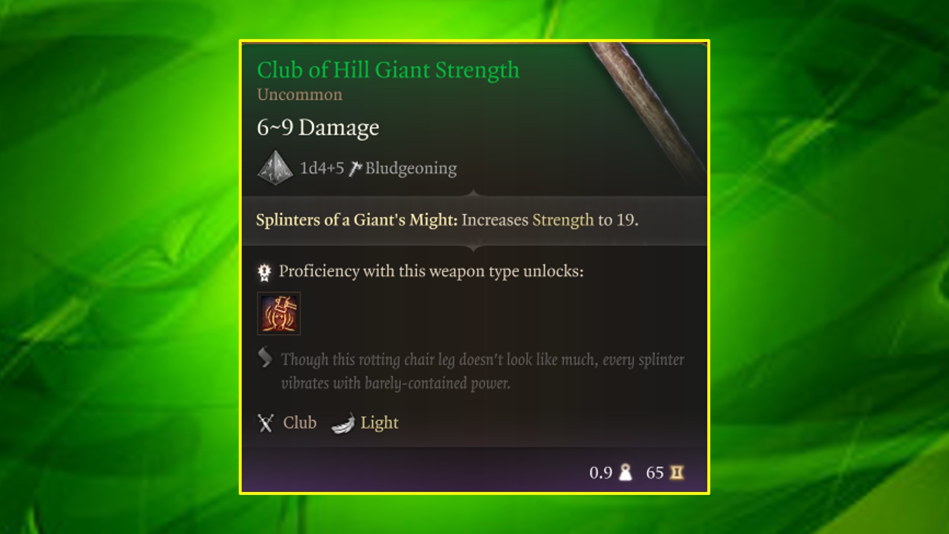 BG3 How to Get Club of Hill Giant Strength