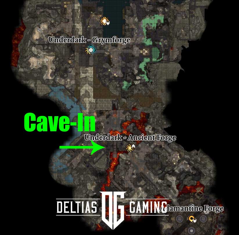 Baldur's Gate 3 Cave in e posizione Nere