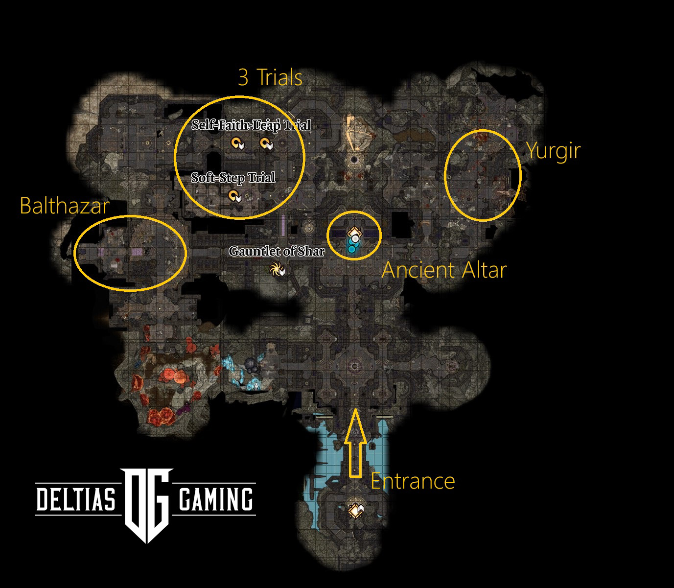 Mappa Guanto di Shar - Baldur's Gate 3