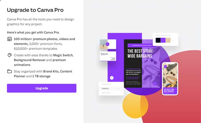 Link di invito al team Canva Pro