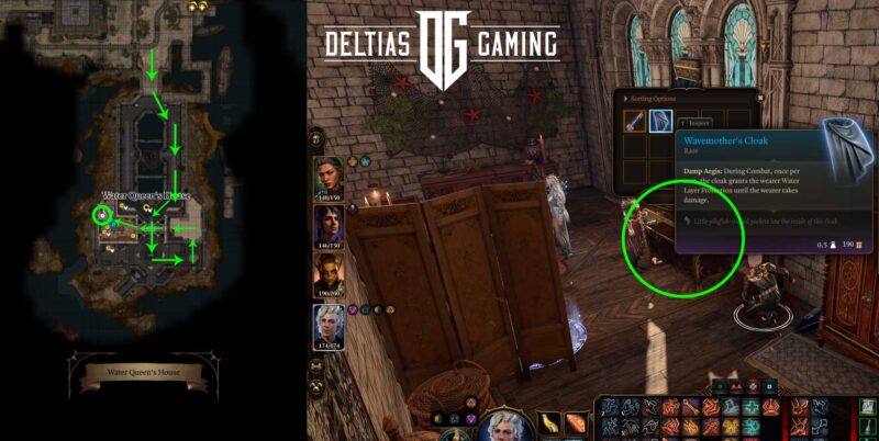 Come ottenere il mantello di Wavemother in Baldur's Gate 3