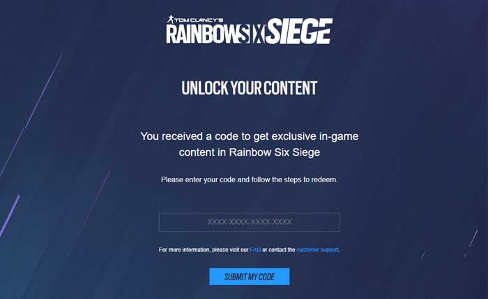 Rainbow Six Siege Codes