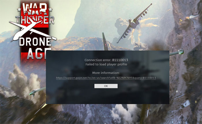 War Thunder Connection Error 81110013