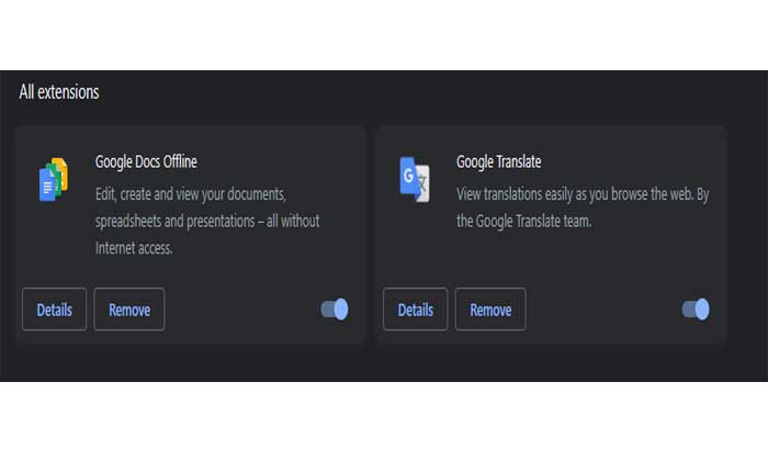 Disattiva le estensioni di Chrome