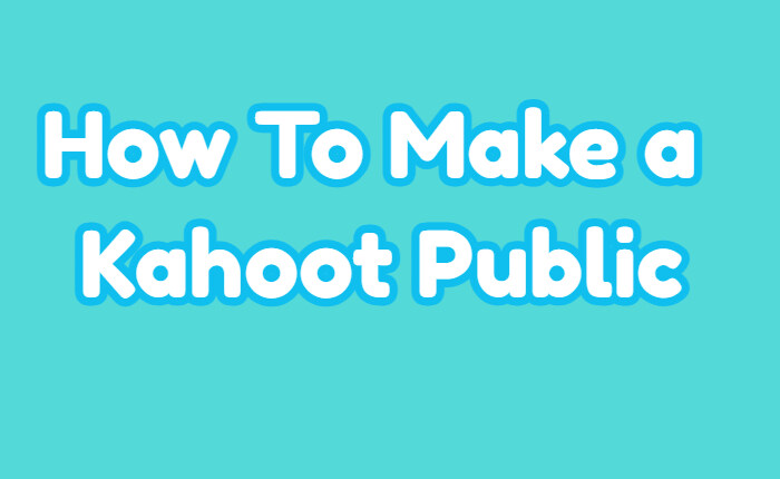 make Kahoot Public