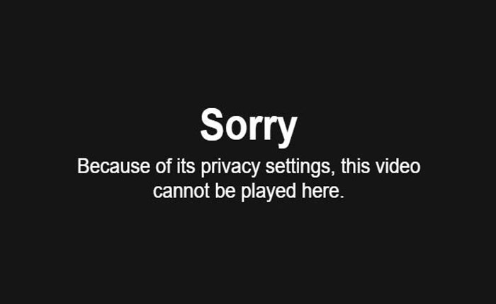 Sorry because of its privacy settings, this video cannot be played here