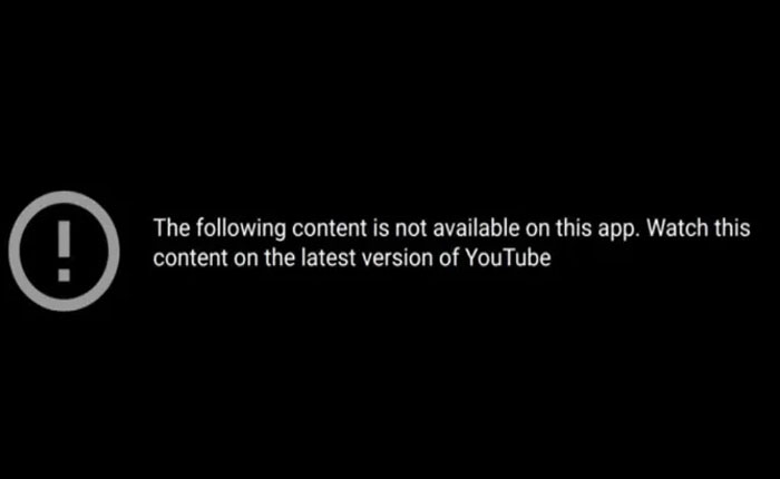 YouTube Vanced Content is Not Available