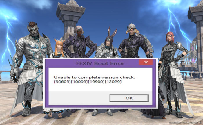 FFXIV Boot Error 30605