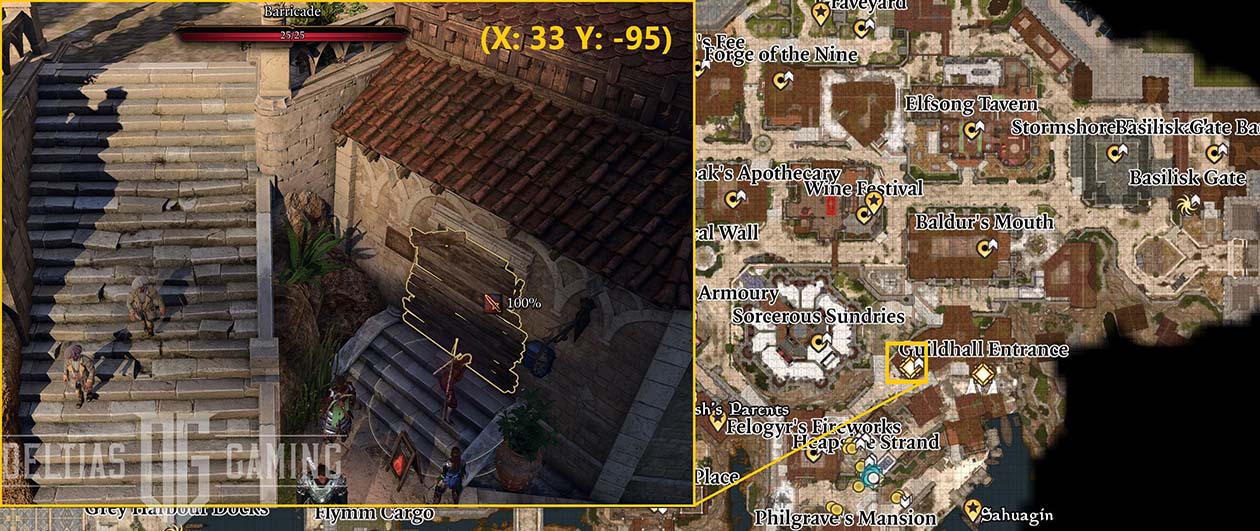 Posizione del braccio di Dribbles in Baldur's Gate 3 - Trova Dribbles the Clown Quest