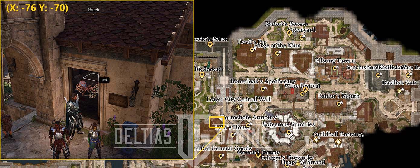 Posizione della gamba di Dribbles in Baldur's Gate 3 - Trova Dribbles the Clown Quest