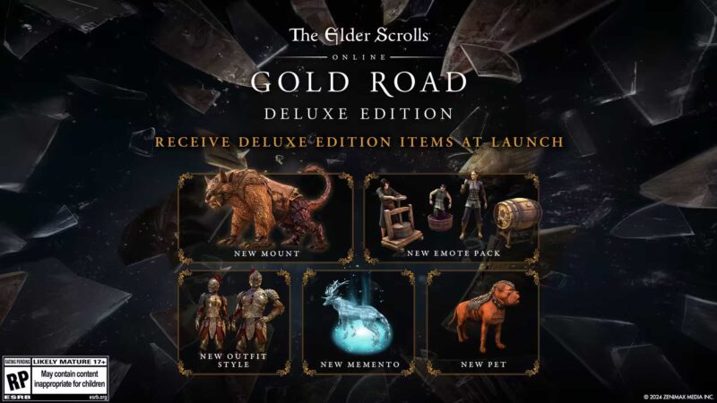 Articoli dell'edizione Deluxe di ESO Gold Road Chapter Elder Scrolls Online Gold Road Chapter: tutto ciò che sappiamo