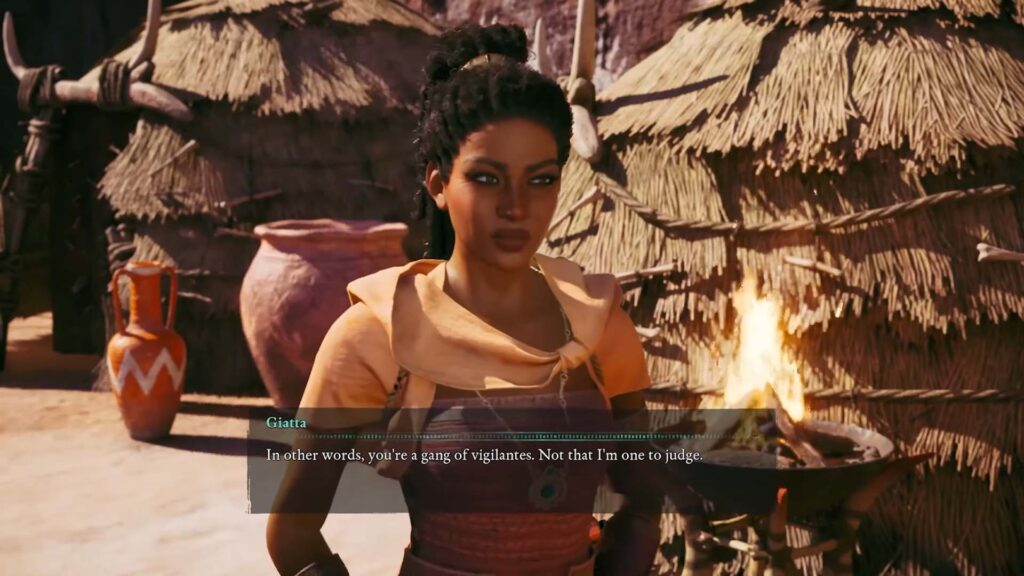 Avowed Companion Giatta screencap from Xbox Direct