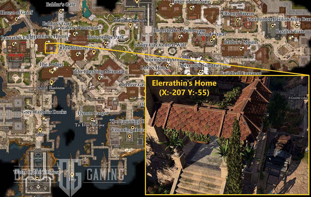 Come ottenere il Bastone dell'Ariete, il Dono e il Belm di Khalid in Baldur's Gate 3 - Posizione sulla mappa