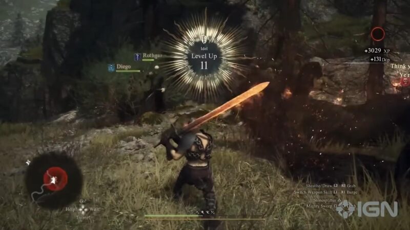 Gameplay di Dragon's Dogma 2 Warrior dall'anteprima di IGN