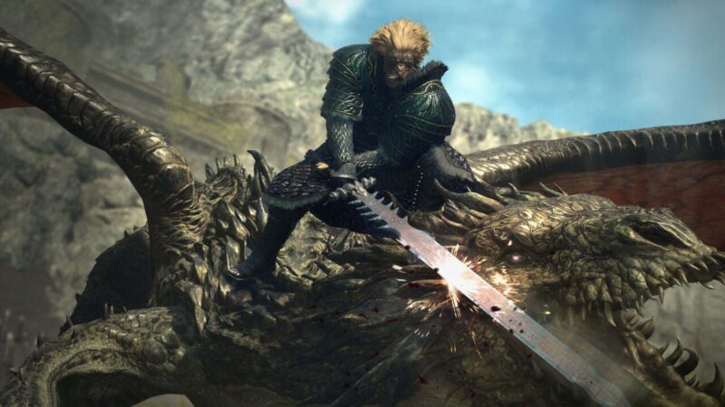 Screenshot del gameplay di Dragon's Dogma 2 Warrior da Capcom