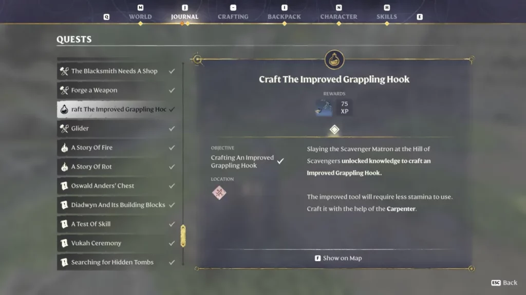 Enshrouded - How to Get Advanced Grappling Hook
