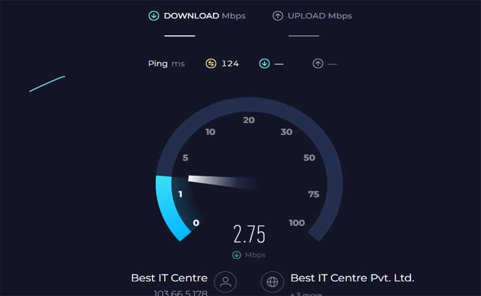 Controllo della velocità di Internet