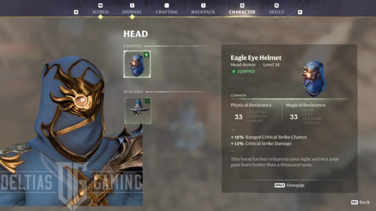 Eagle Eye Helmet - Enshrouded - Random Drop Armor