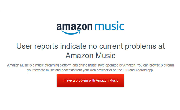 L'app Amazon Music non funziona