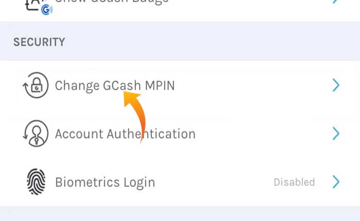 Cambia MPIN in GCash