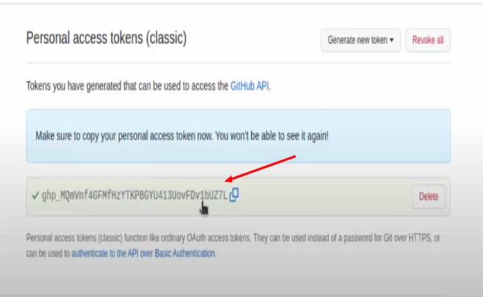 Come ottenere token di accesso personale su Github 