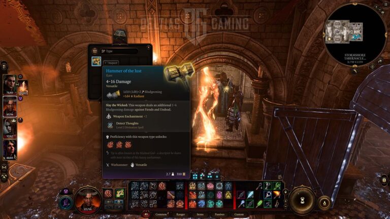 Come ottenere il martello del giusto in Baldur's Gate 3