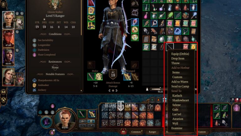 Baldur's Gate 3: Hotfix n. 21 – Invia oggetti a compagni specifici, correzioni di bug, miglioramenti ai commercianti
