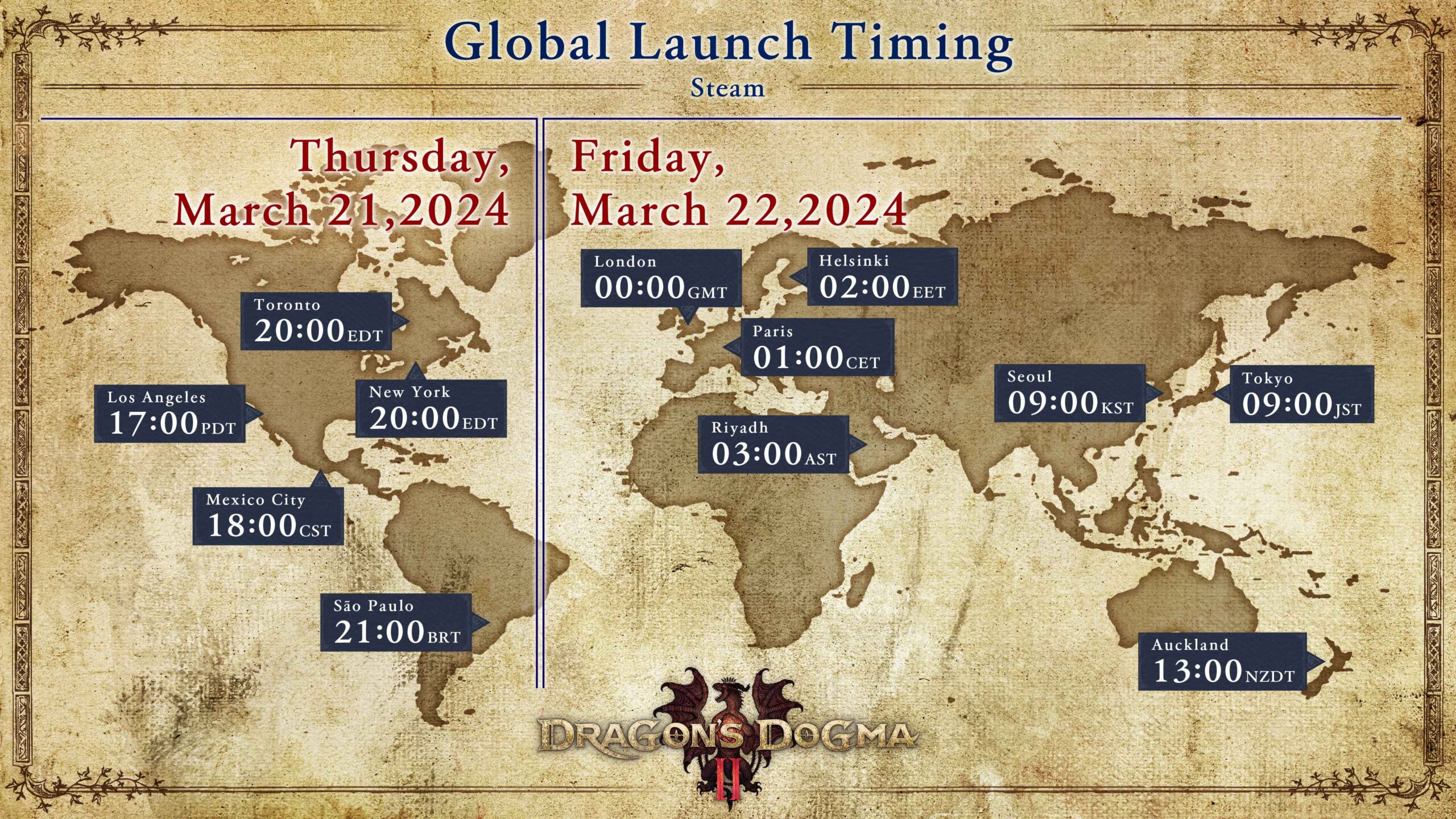 DD2 - Global Launch Time - Dragon