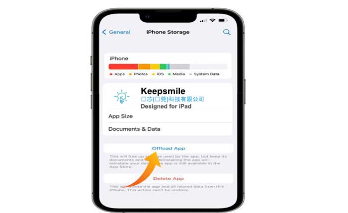 L'app Keepsmile non funziona