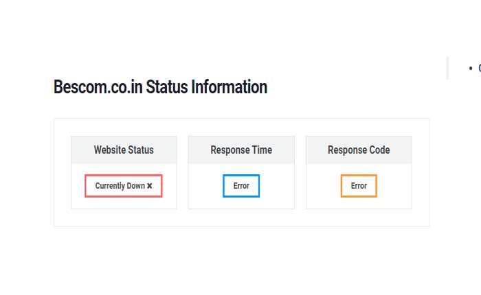 Come risolvere il problema con il pagamento online Bescom che non funziona 