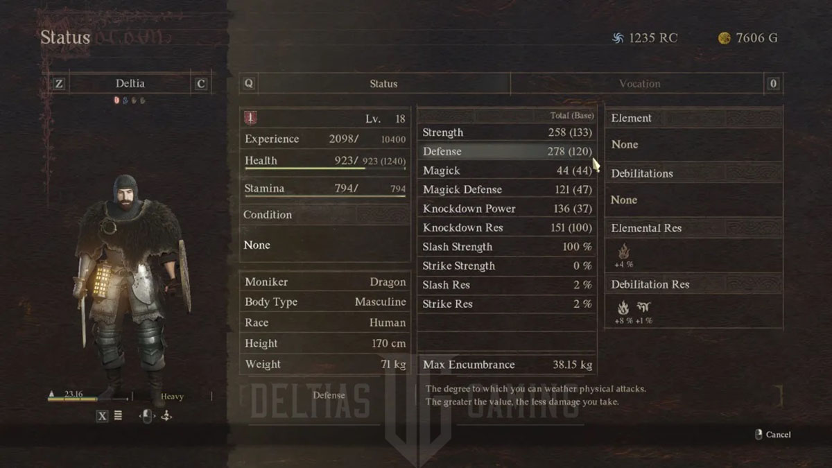 Tutte le statistiche spiegate in Dragon's Dogma 2