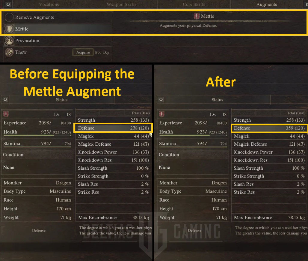 Come funzionano le statistiche in Dragon's Dogma 2