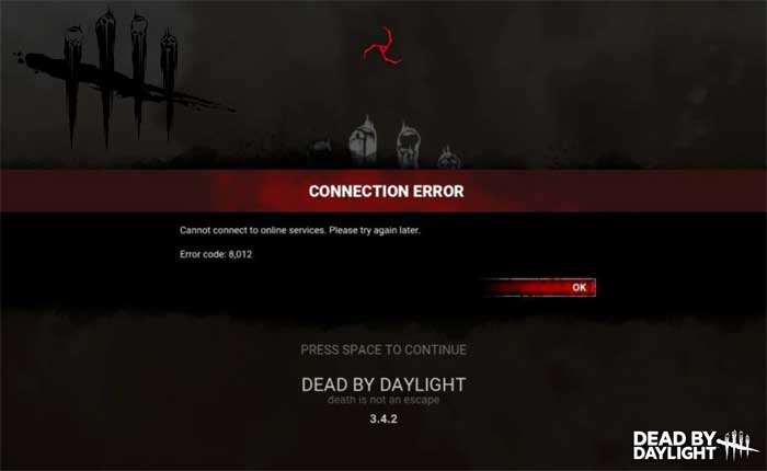 How To Fix Dead By Daylight Error Code 8012