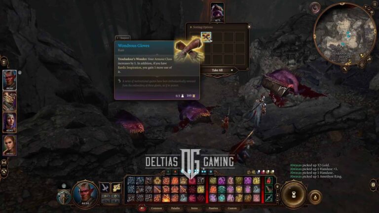 BG3 Looting the Wondrous Gloves from Mimics in Grymforge