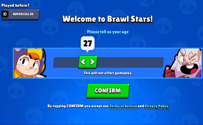     Conferma dell'età di Brawl Stars